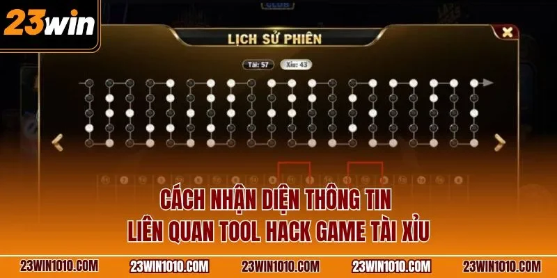 Cách nhận diện thông tin liên quan tool hack game Tài Xỉu